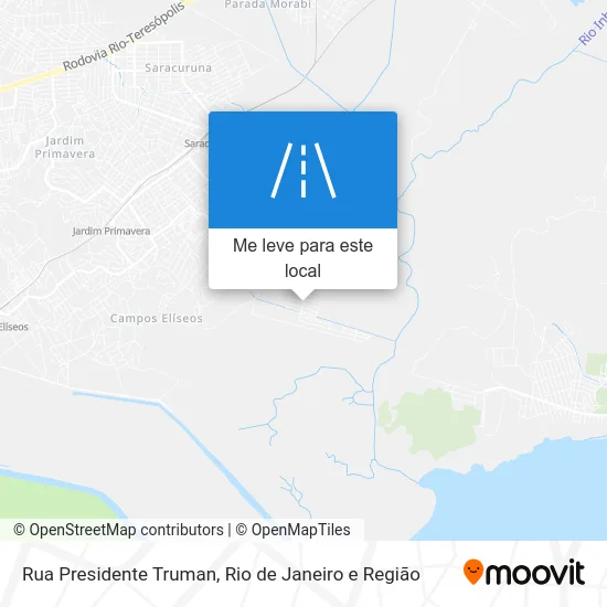 Rua Presidente Truman mapa