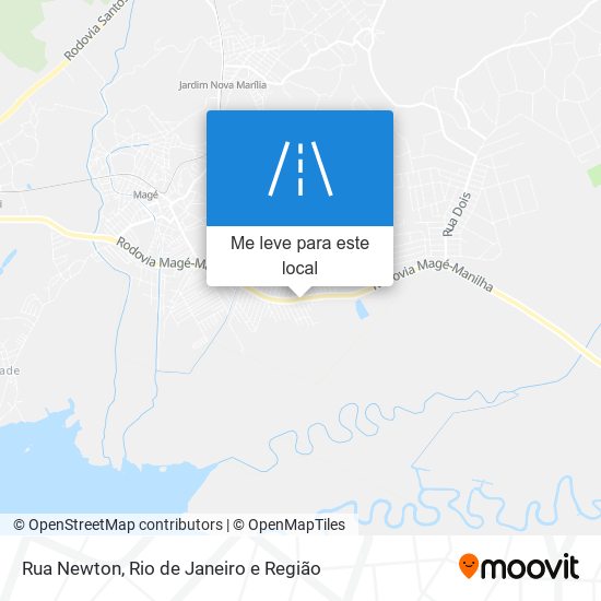 Rua Newton mapa