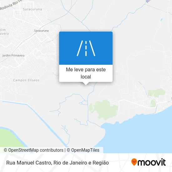 Rua Manuel Castro mapa