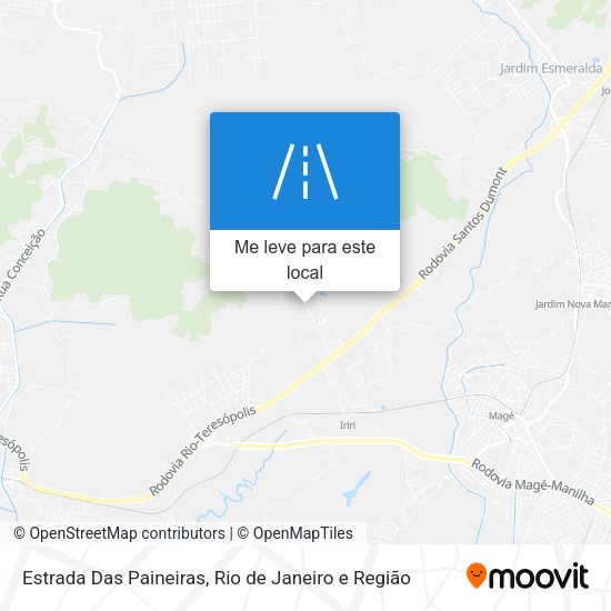 Estrada Das Paineiras mapa