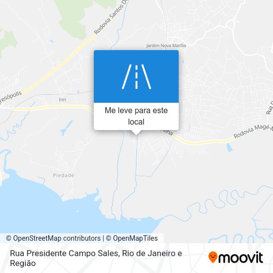 Rua Presidente Campo Sales mapa