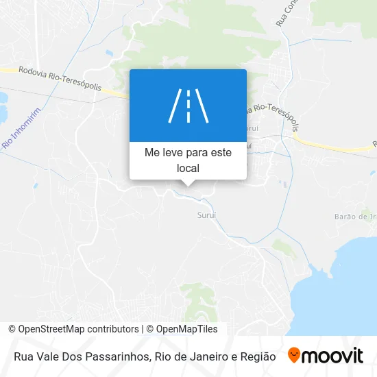 Rua Vale Dos Passarinhos mapa