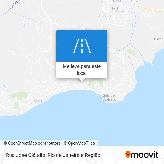 Rua José Cláudio mapa