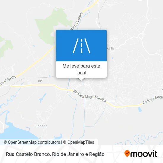 Rua Castelo Branco mapa