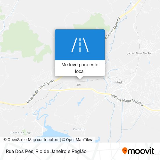 Rua Dos Pés mapa