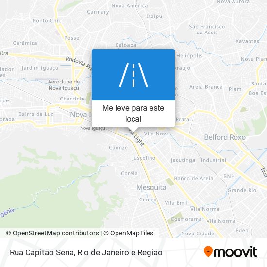 Rua Capitão Sena mapa