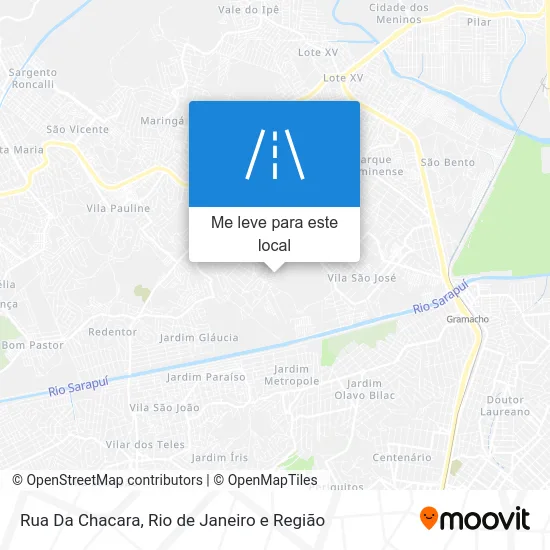 Rua Da Chacara mapa