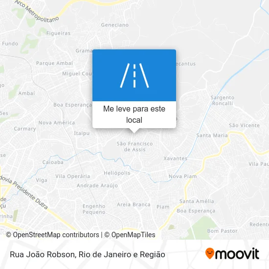 Rua João Robson mapa
