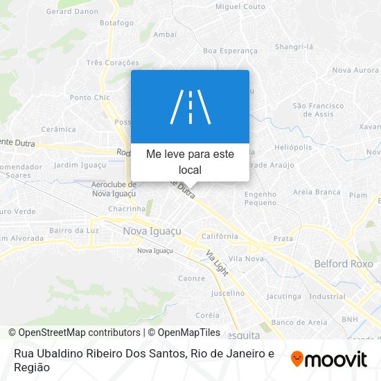 Rua Ubaldino Ribeiro Dos Santos mapa