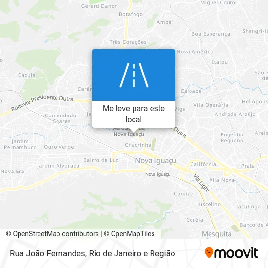 Rua João Fernandes mapa