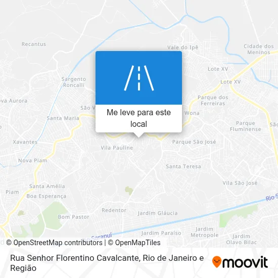 Rua Senhor Florentino Cavalcante mapa