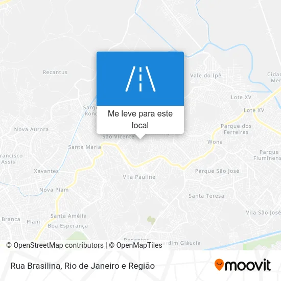 Rua Brasilina mapa