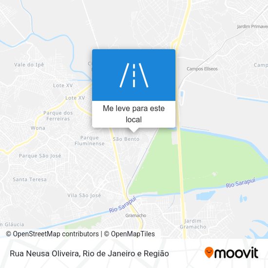 Rua Neusa Oliveira mapa