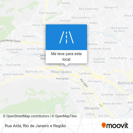 Rua Aída mapa