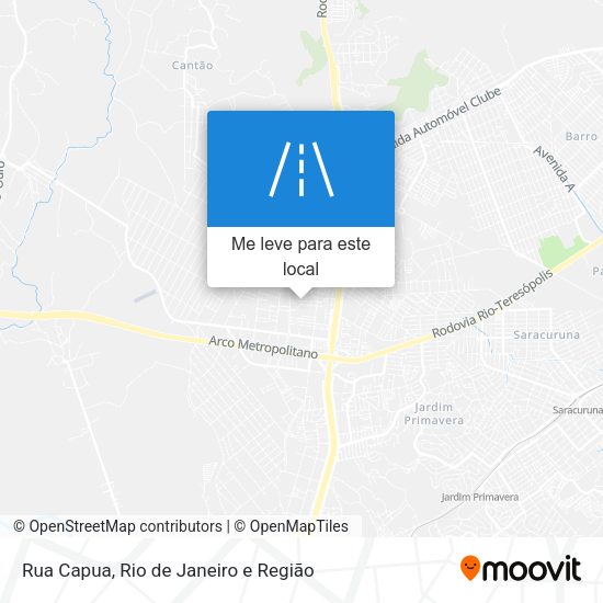 Rua Capua mapa