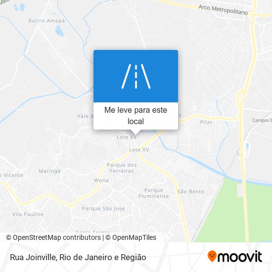 Rua Joinville mapa