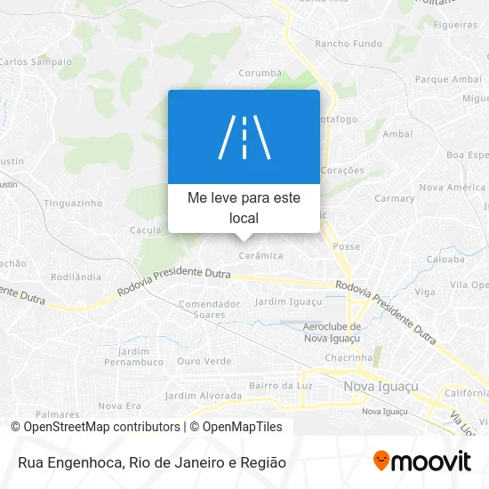 Rua Engenhoca mapa