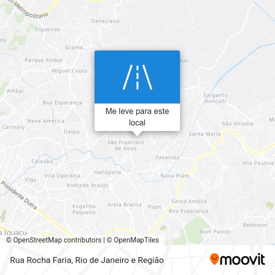 Rua Rocha Faria mapa