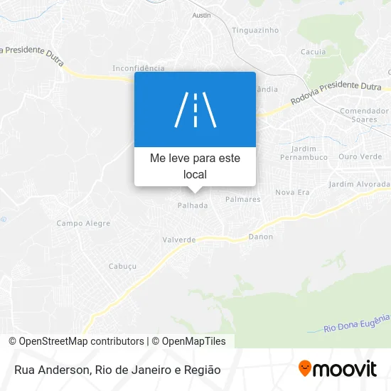 Rua Anderson mapa