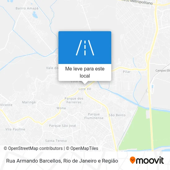 Rua Armando Barcellos mapa