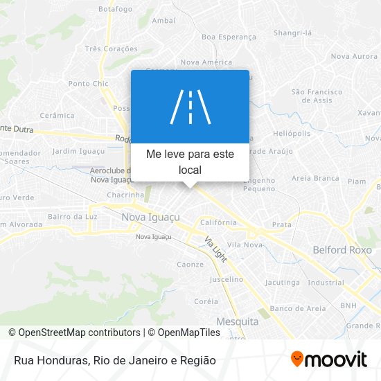 Rua Honduras mapa