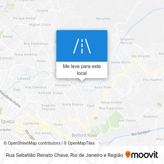 Rua Sebatião Renato Chave mapa
