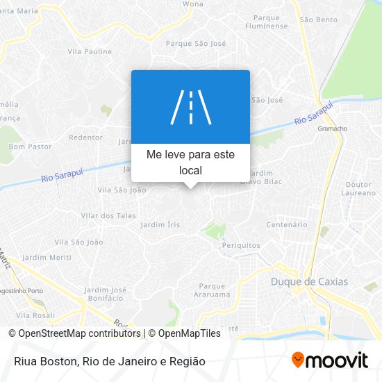 Riua Boston mapa