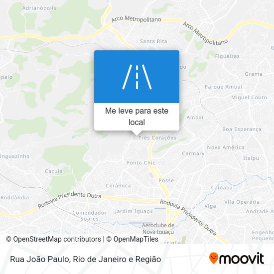 Rua João Paulo mapa
