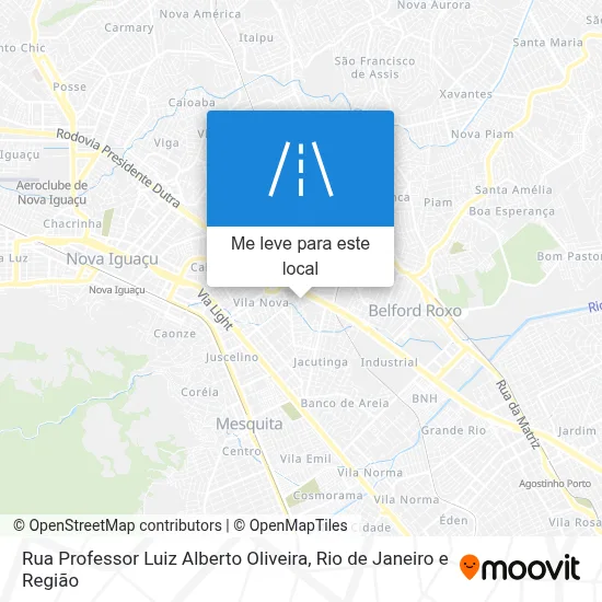 Rua Professor Luiz Alberto Oliveira mapa