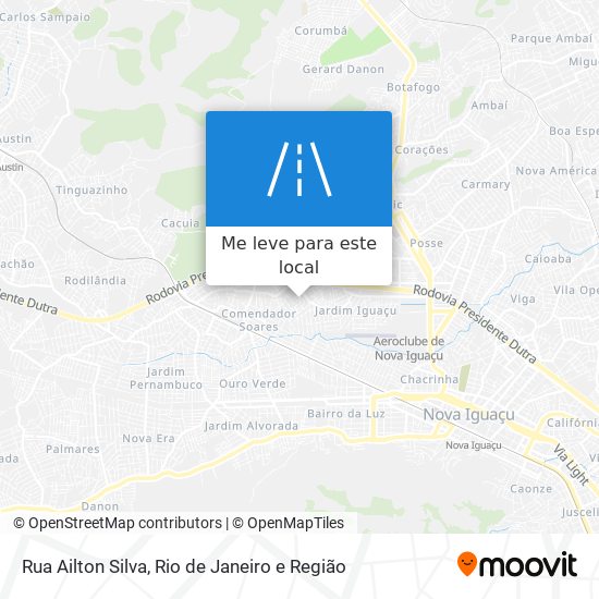 Rua Ailton Silva mapa