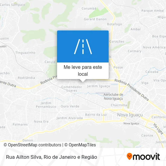 Rua Ailton Silva mapa