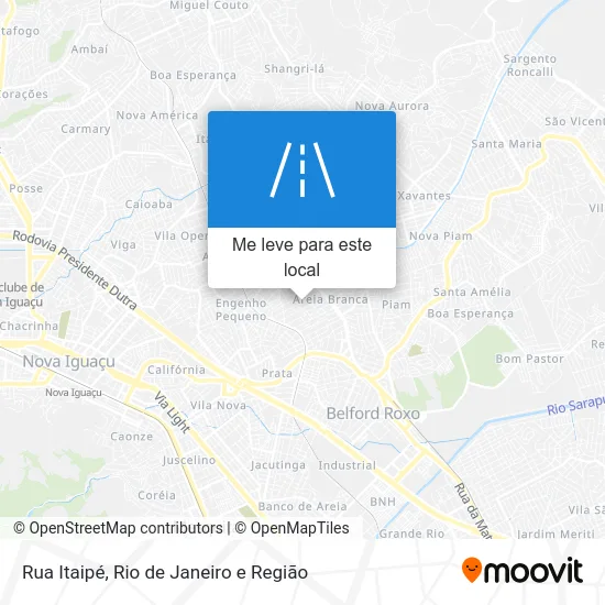 Rua Itaipé mapa