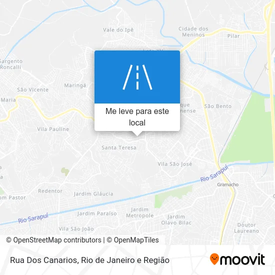 Rua Dos Canarios mapa