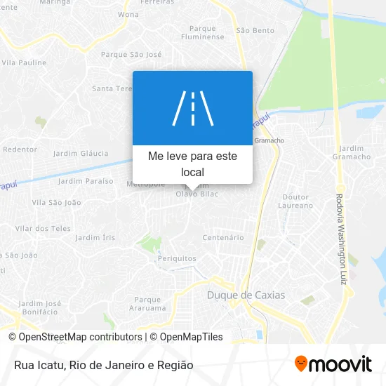 Rua Icatu mapa
