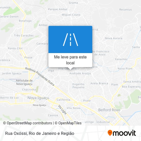 Rua Oxóssi mapa