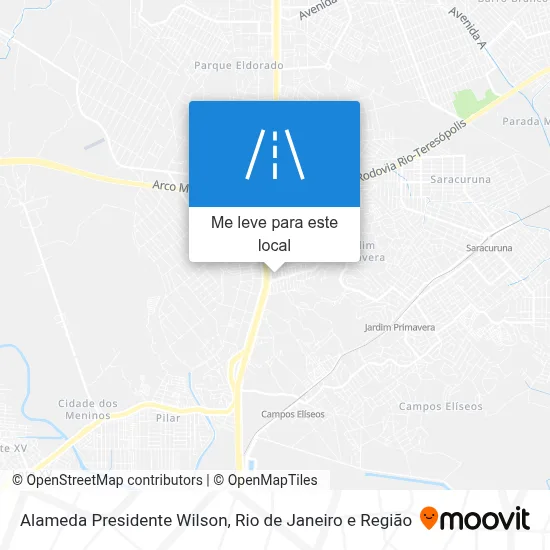 Alameda Presidente Wilson mapa