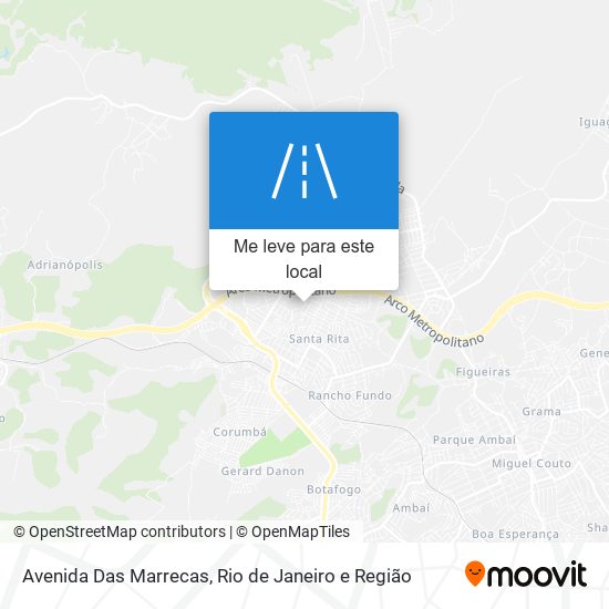 Avenida Das Marrecas mapa