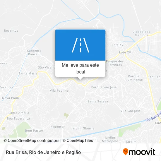 Rua Brisa mapa