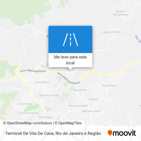 Terminal De Vila De Cava mapa