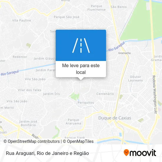 Rua Araguari mapa