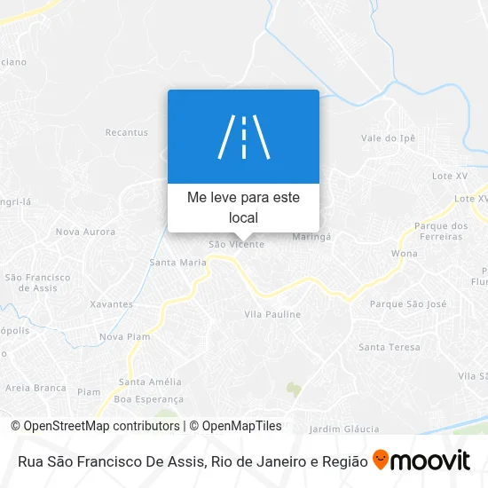 Rua Sāo Francisco De Assis mapa