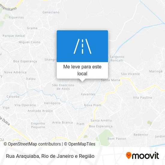 Rua Araquiaba mapa