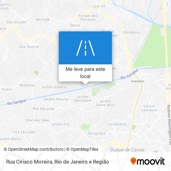 Rua Ciriaco Moreira mapa