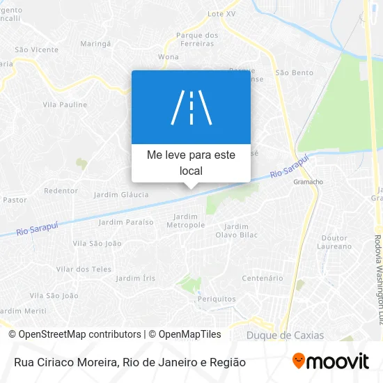 Rua Ciriaco Moreira mapa