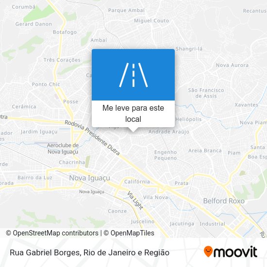 Rua Gabriel Borges mapa