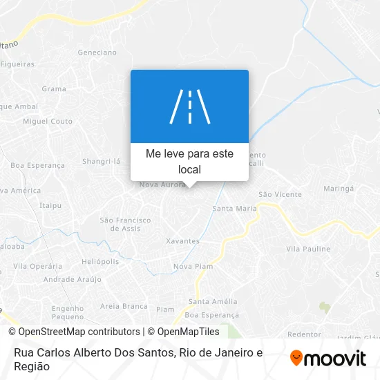 Rua Carlos Alberto Dos Santos mapa
