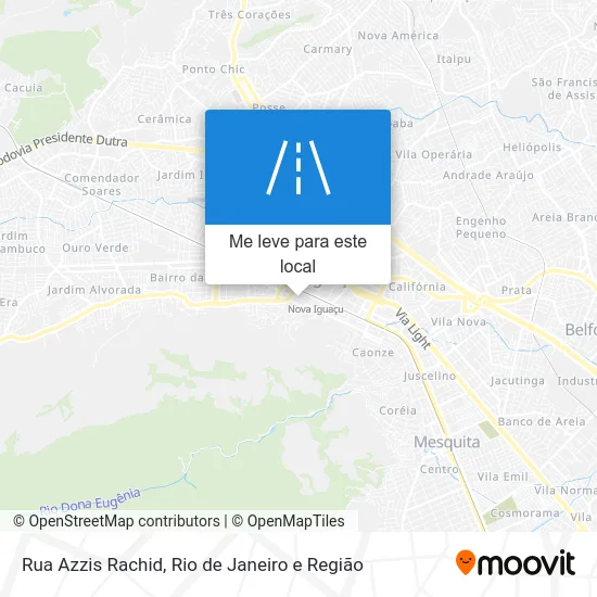 Rua Azzis Rachid mapa