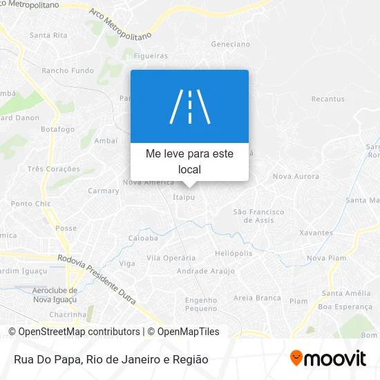 Rua Do Papa mapa