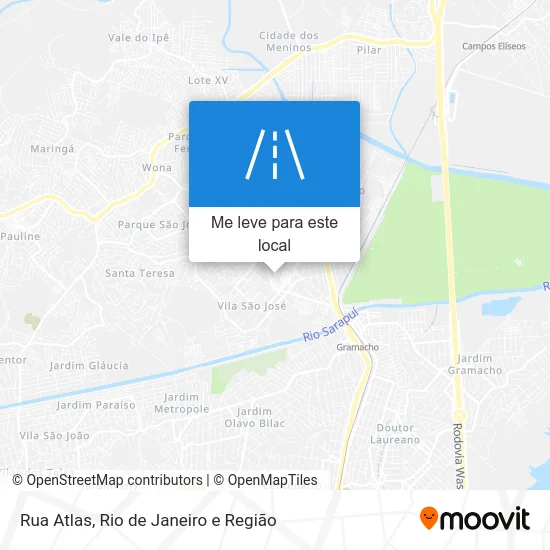 Rua Atlas mapa