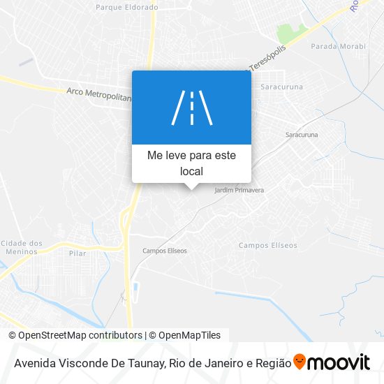 Avenida Visconde De Taunay mapa